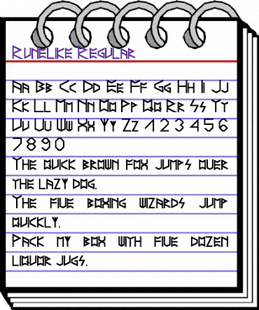 Runelike Regular animated font preview