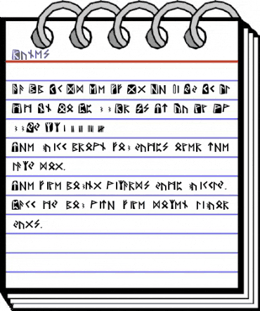 Runes Regular animated font preview