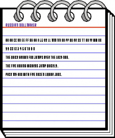 Russian Dollmaker Regular animated font preview