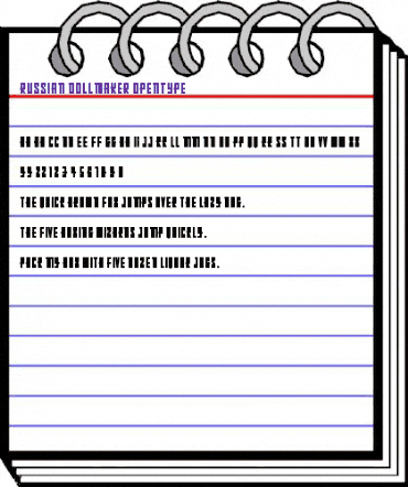 Russian Dollmaker Regular animated font preview