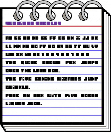 Russiano Regular animated font preview