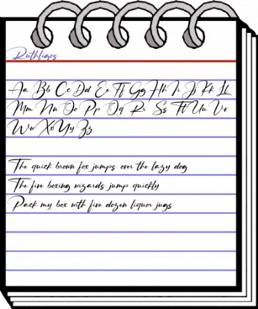 Ruthligos Regular animated font preview