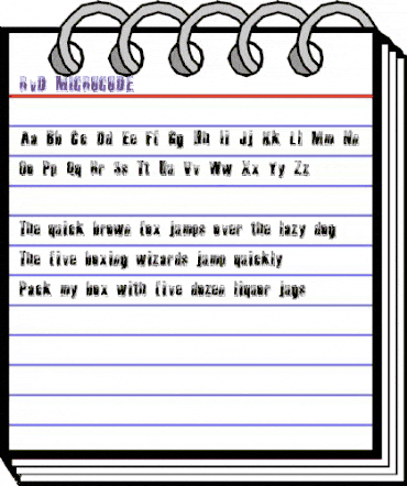 RvD_MICROCODE Regular animated font preview