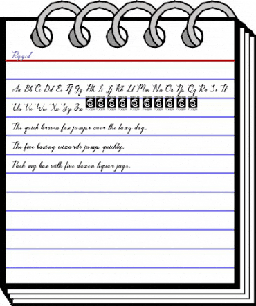 Rygid Regular animated font preview