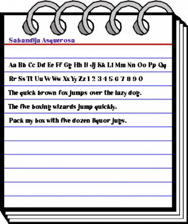 Sabandija Asquerosa Regular animated font preview Sabandija Asquerosa Regular animated font preview