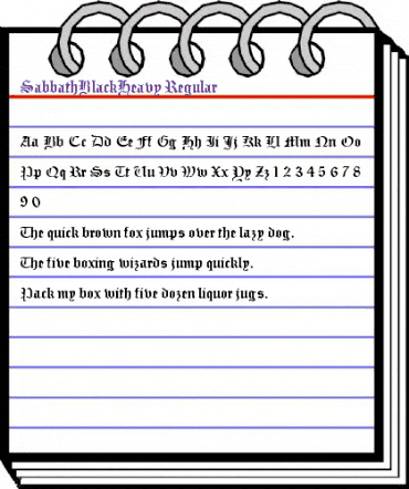 SabbathBlackHeavy Regular animated font preview SabbathBlackHeavy Regular animated font preview