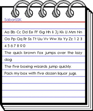 SaborSSK Regular animated font preview SaborSSK Regular animated font preview