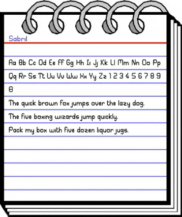 Sabril Regular animated font preview Sabril Regular animated font preview