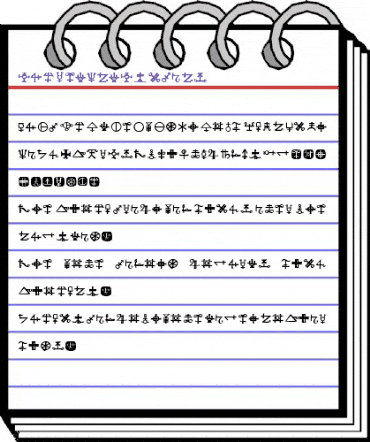 SacredOldSymbols Regular animated font preview SacredOldSymbols Regular animated font preview