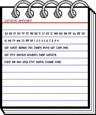 saferick Regular animated font preview saferick Regular animated font preview