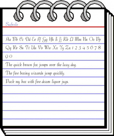 Safrole Normal animated font preview Safrole Normal animated font preview