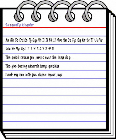Saggacity Regular animated font preview Saggacity Regular animated font preview