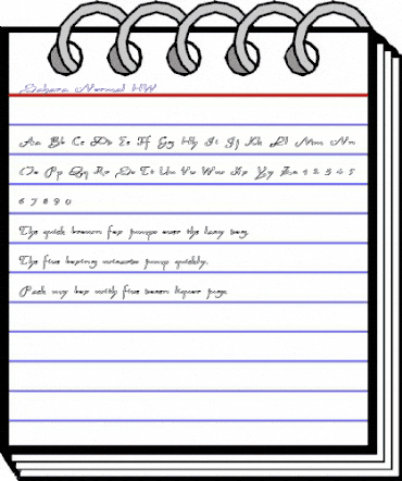 Sahara-Normal HW Regular animated font preview