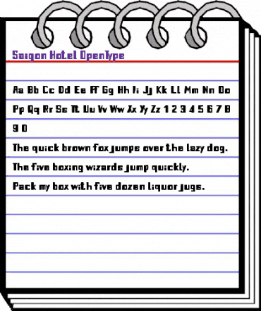 Saigon Hotel Regular animated font preview Saigon Hotel Regular animated font preview