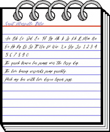 Saint Marseille Italic Regular animated font preview Saint Marseille Italic Regular animated font preview