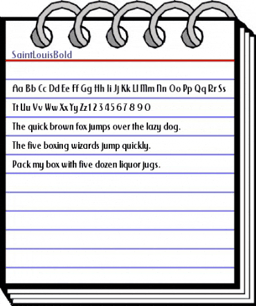 SaintLouisBold Roman animated font preview SaintLouisBold Roman animated font preview