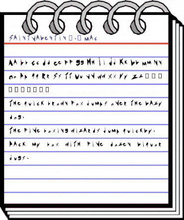 Saint Valentin 1.3 Regular animated font preview