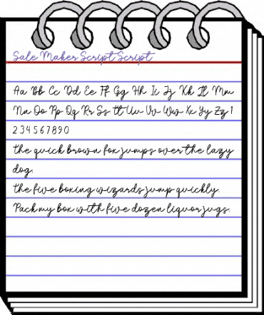Sale Maker Script Script animated font preview