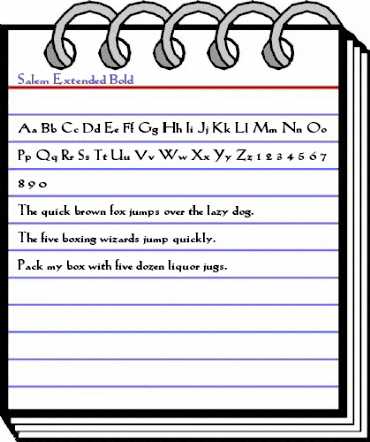 Salem-Extended Bold animated font preview Salem-Extended Bold animated font preview