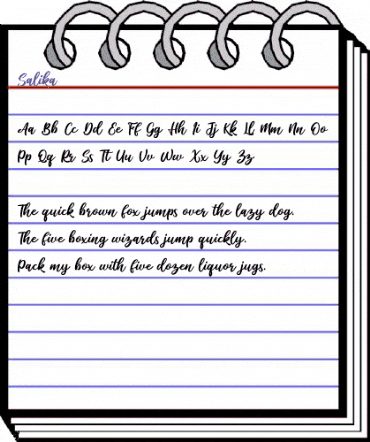 Salika Regular animated font preview