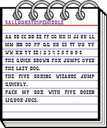 SalloonStripeMiddle Regular animated font preview SalloonStripeMiddle Regular animated font preview