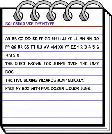 Salonikia VKF Regular animated font preview Salonikia VKF Regular animated font preview