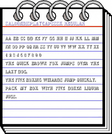 SaloonDisplayCapsSSK Regular animated font preview SaloonDisplayCapsSSK Regular animated font preview
