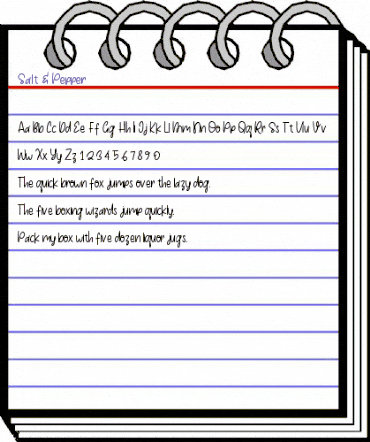 Salt & Pepper Regular animated font preview