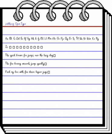 salthing Thin animated font preview