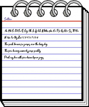 Saltino Regular animated font preview