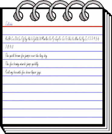 Salvinia Regular animated font preview