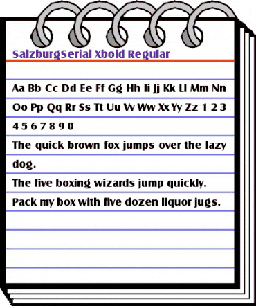 SalzburgSerial-Xbold Regular animated font preview SalzburgSerial-Xbold Regular animated font preview