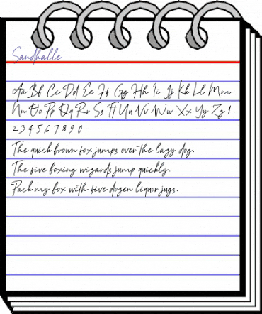 Sandhalle Regular animated font preview Sandhalle Regular animated font preview
