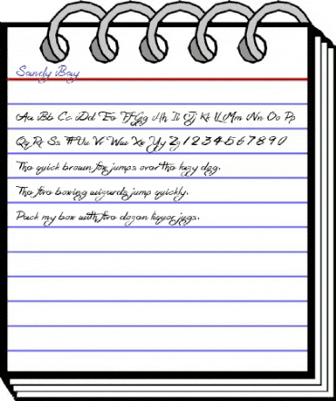 Sandy Bay Regular animated font preview Sandy Bay Regular animated font preview