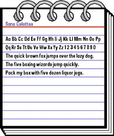 Sans Culottes Regular animated font preview Sans Culottes Regular animated font preview