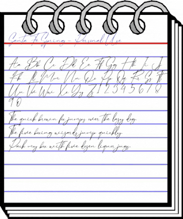 Santa Fe Spring - Personal Use Regular animated font preview Santa Fe Spring - Personal Use Regular animated font preview