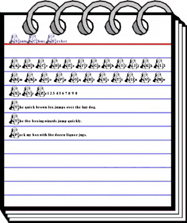 SantaClaus Becker Normal animated font preview SantaClaus Becker Normal animated font preview