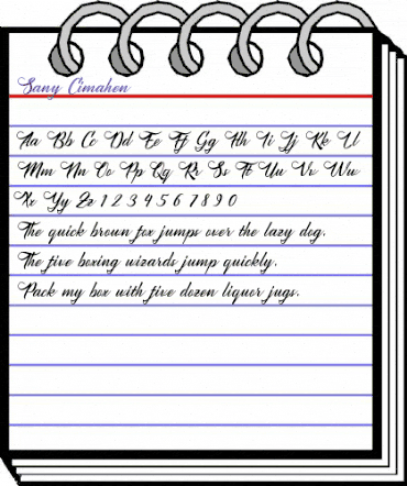 SanyCimahen Regular animated font preview SanyCimahen Regular animated font preview