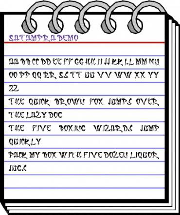Satampra Demo Regular animated font preview