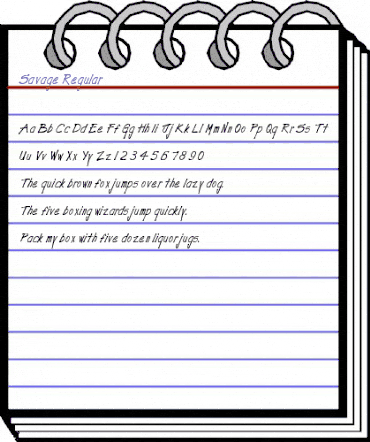 Savage Regular animated font preview Savage Regular animated font preview