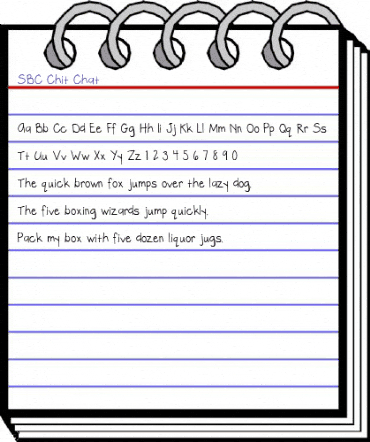 SBC Chit Chat SBC Chit Chat animated font preview