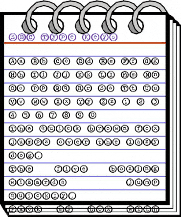 SBC Type Keys Regular animated font preview