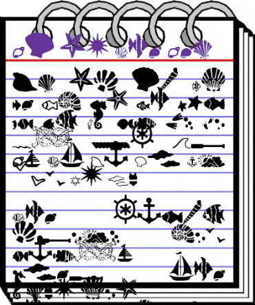 SC By The Sea Regular animated font preview