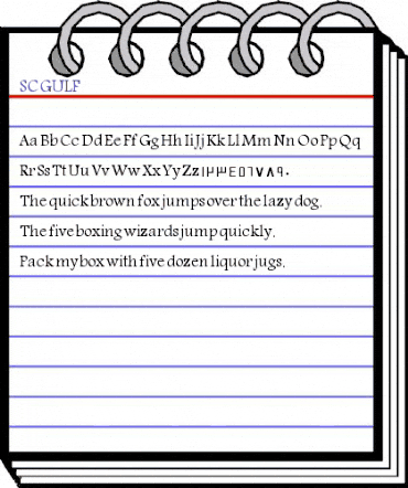 SC_GULF REGULAR animated font preview