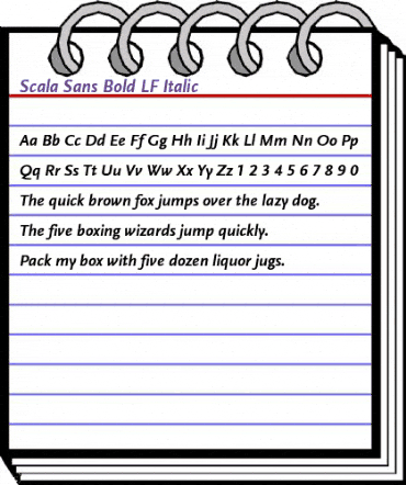Scala Sans Bold Italic animated font preview Scala Sans Bold Italic animated font preview