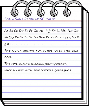Scala Sans Regular Italic animated font preview Scala Sans Regular Italic animated font preview