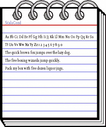 Scala Cond Regular animated font preview Scala Cond Regular animated font preview