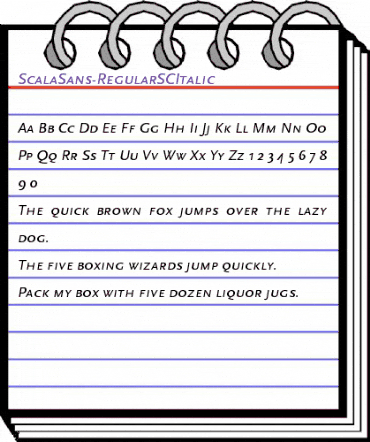 Scala Sans Regular SC Italic animated font preview Scala Sans Regular SC Italic animated font preview