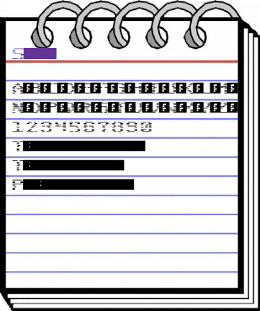 Scanlines Regular animated font preview