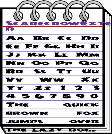 ScarecrowExtended Regular animated font preview ScarecrowExtended Regular animated font preview